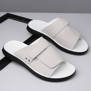 Nuevas Sandalias de Verano, Estilo Informal, con Punta de Acero, Parte Superior de Cuero Genuino, con Tiras Cruzadas, para Hombre Joven, para Conducir, Doble Uso, Talla 48 - Product Image 6