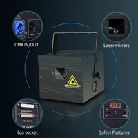 AICPOSE 5W Animasi Laser Dj Club Disco Laser Light Profesional Rgb Laser Light Show untuk Panggung