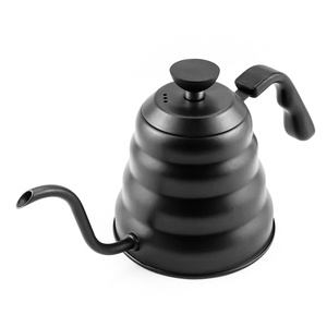 กาต้มน้ำสเตนเลสสตีลทรงคอห่าน ขนาด 1200 มล. สีดำเทฟลอน สำหรับ<span class=keywords><strong>ชง</strong></span><span class=keywords><strong>กาแฟ</strong></span>ดริปแบบมือ รูปทรงเมฆ เหมาะสำหรับร้านกาแฟ - Product Image 5