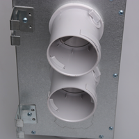 Collecteur de distribution d'air à 6 voies pour système de conduits PE, ventilation silencieuse et isolée