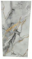 Carreaux de sol brillants en porcelaine émaillée de luxe, aspect marbre, avec lignes dorées, 24x48 pouces (60x120 cm), pour sols intérieurs, chambre à coucher