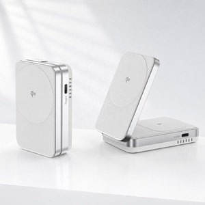 Directo de fábrica M29 Qi2 15W Blanco Negro 2 en 1 <span class=keywords><strong>Cargador</strong></span> inalámbrico magnético superrápido plegable para teléfono - Product Image 1