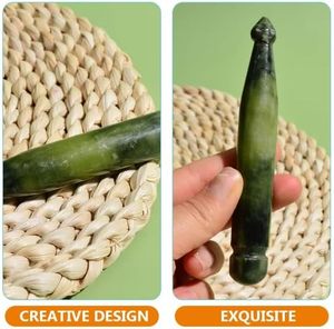 Herramienta de Masaje Gua Sha de Jade Natural, Raspador de Piedra en Forma de Corazón para Relajación Facial y Corporal, Alivio del Estrés, Masajeador con Logotipo Personalizado - Product Image 5