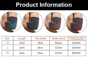Manchons de compression respirants en nylon pour moto, avec stabilisateur de coude élastique et protecteur pour la conduite et la course à pied - Product Image 6