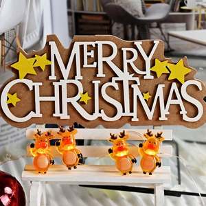 USA Mairun USA 823 Cross Border <b>Battery</b> Powered IP67 Rated Christmas Elk Lantern Decorative <b>Light</b> <b>String</b> Room Bedroom - Product Image 5