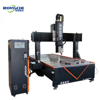 Rongchi 4 Axes CNC Machine Kit Tournant Broche Gravure Fraisage Routeurs pour Bois Styrofoam 3D Servomoteur 4500 NC Studio Syntec