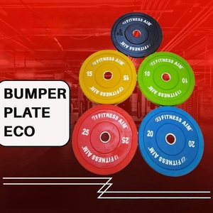 Discos de Pesas Granulares Blancos de 45 CM de Diámetro, Orificio de 5.2 CM, de Caucho Puro, Diseñados Específicamente para Entrenamiento de Competición - Product Image 3