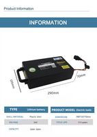 Batterie lithium-ion pour outils électriques, tondeuse à gazon, cueilleur de thé, 24V 12ah