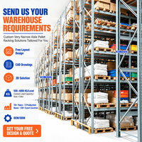 Système de rayonnage à palettes robuste autoportant en acier pour entrepôt, unité d'étagères multi-niveaux pour centre de distribution