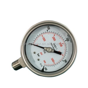 Disque 100mm Inferior 316L 5800psi <span class=keywords><strong>400</strong></span> <span class=keywords><strong>bar</strong></span> Manômetros de Pressão Hidráulica - Product Image 1