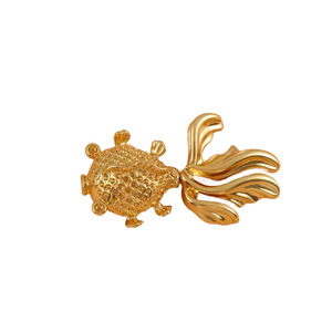 Manna Nouveau 14K Or <span class=keywords><strong>Poisson</strong></span> Bijoux Pendentif Océan Mignon Petit <span class=keywords><strong>Poisson</strong></span> <span class=keywords><strong>Rouge</strong></span> Cuivre Plaqué Charme pour Porte-clés Fabrication <span class=keywords><strong>de</strong></span> Sacs - Product Image 5