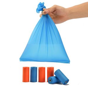 Sacs à déchets compostables écologiques entièrement biodégradables en amidon de maïs portables pour sacs à excréments de chien et usage sanitaire - Product Image 4