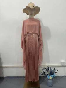 Vestido de fiesta musulmán Eid, ajustado, manga dividida, Jalabiya, Ramadán, <span class=keywords><strong>Vestidos</strong></span> largos, Abaya de satén para mujer, <span class=keywords><strong>Vestidos</strong></span> Largos 2024 - Product Image 5