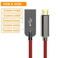 Cable Micro USB 2.0 LUNG KAY, Gran Venta, Trenzado de Nailon, Transferencia de Datos de 480 Mbps, Cable de Carga Rápida V8 Micro para Teléfono Android