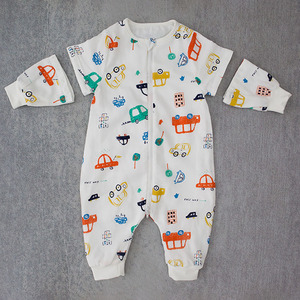<span class=keywords><strong>Saco</strong></span> de <span class=keywords><strong>Dormir</strong></span> para Bebés de <span class=keywords><strong>6</strong></span> <span class=keywords><strong>Meses</strong></span>, Unisex, con Mangas Extraíbles, Diseño de Dibujos Animados, Cierre de Cremallera de 3 Vías, para Cambiar Pañales, 1.0Tog, Algodón - Product Image 3