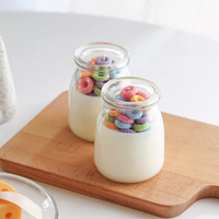 Pot de bouteille de Pudding bougies de céréales étiquette privée Dessert aromathérapie cire de soja parfum bougie cadeaux