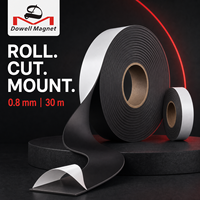Ruban magnétique flexible permanent Dowell Rubber Magnet 30m pour l'assemblage industriel et les projets de fabrication depuis 2012