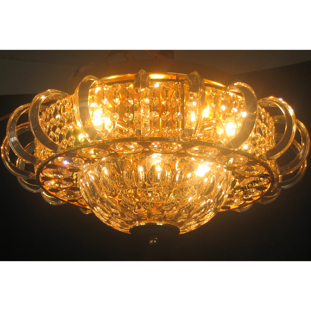 Modern Luxury European Style Ceiling Lamp with Remote Control for Hotel Attic Banquet Hall & Living Room-LED Surface Mounted
