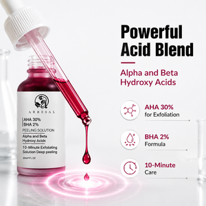 Productos para el Cuidado de la Piel con Logotipo Personalizado, Solución Exfoliante Arresal <span class=keywords><strong>AHA</strong></span> <span class=keywords><strong>BHA</strong></span>, Suero Facial con Ácido Salicílico, Suero Facial Blanqueador e Iluminador - Product Image 2
