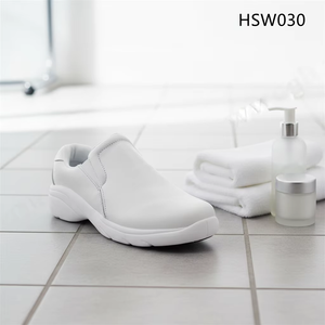ZYF, Zapatos de Seguridad Antibacterianos Blancos/Negros de Fácil Acceso para Inspección de Medicamentos, Minimizan la Fatiga, Zapatos de Trabajo con Suela Antideslizante, Populares en EE. UU. HSW030 - Product Image 1