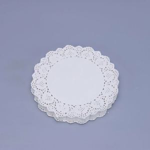 Disposable High Quality Double-Sided Lace Oil Absorbing <b>Paper</b> <b>Pad</b> White Food Grade Eco-Friendly Greaseproof Non-Stick for Bread - Product Image 3