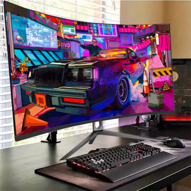 Wholesale Gaming Monitor 24 27 32 34 49 Inch Wide Curved Screen Moniteur PC 60hz 144hz 165hz 240hz 1ms Gaming Monitor 4K 2K
