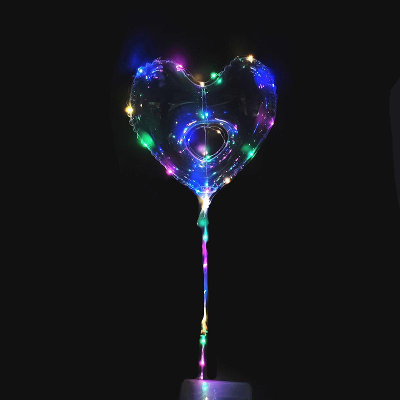 IShine подсветка в форме сердца, светодиодные товары для вечеринки, шар Bobo, освещение, новинка, украшения на день рождения, воздушный шар с подсветкой