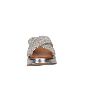 Sandales compensées Repo pour femme, argentées, talon de 4 cm, plateforme - Product Image 3