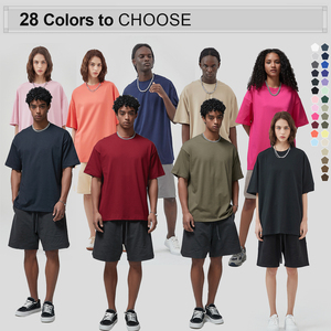 Bán Buôn 100% Heavyweight Bông Trống T Áo Sơ Mi Tùy Chỉnh Đồng Bằng Màu Trắng T-Shirts Người Đàn Ông - Product Image 2