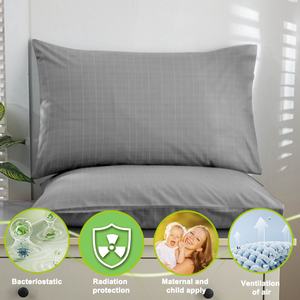 Taie d'oreiller de mise à la terre brodée de haute qualité en coton biologique et fibre d'argent, antistatique et portable, pour la maison et l'hôtel - Product Image 5