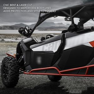 NEWWIND aluminio Can AM inferior puerta completa insertar paneles protector Kit para ATV/UTV piezas y accesorios 17-2021 Can-Am <span class=keywords><strong>Maverick</strong></span> <span class=keywords><strong>X3</strong></span> <span class=keywords><strong>MAX</strong></span> - Product Image 5