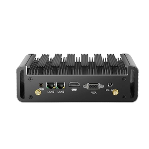 Không Quạt Mini PC Intel Core <span class=keywords><strong>i3</strong></span> i5 i7 2 RS232 COM Dual Lan HD-MI VGA 4 USB3.0 Wifi Linux nhúng minipc công nghiệp máy tính - Product Image 2