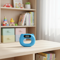 Dynamomètre de poignet intelligent avec écran LED, poignée en silicone antidérapante, comptage automatique, testeur de force précis pour tous les âges