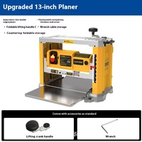 Raboteuse de table à moteur 13 pouces haute puissance pour le travail du bois domestique, avec lame rotative