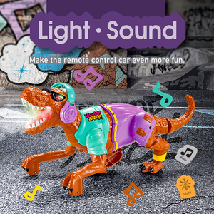 2,4 GHz Elektrische Simulations-RC-Tiere aus Kunststoff, ferngesteuerte Hip-Hop-Sprüh-Dinosaurier und Laufspielzeuge für Kinder - Product Image 5