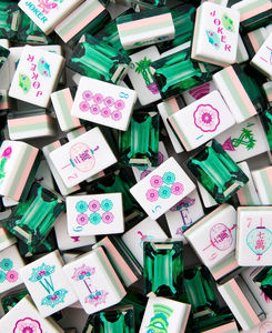 Juego de Fichas de Mahjong Personalizadas al por Mayor, Juego de Mahjong Chino Personalizado con Grabado de Logotipo - Product Image 1