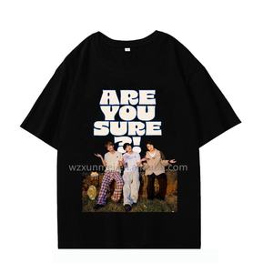 KPOP防弾少年団半袖TシャツコットンラウンドネックドロップショルダーTシャツARE YOU SURE JIMIN TAEHYUNG JUNGKOOK Tシャツ - Product Image 2