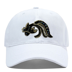 Gorra de béisbol promocional de alto rendimiento, con diseño de pez dorado, colores personalizados, gruesa, negra, lisa, para club - Product Image 3