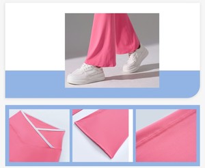 Pantalones de yoga ajustados con logotipo personalizado al por mayor pantalones acampanados de pierna ancha de talle alto microcruzados Pantalones deportivos para <span class=keywords><strong>mujer</strong></span> - Product Image 5