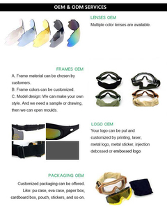 Lunettes de tir tactiques polarisées CE EN166 4,0 mm, lunettes de protection pour le cyclisme, la soudure, le paintball, 3 lentilles - Product Image 4