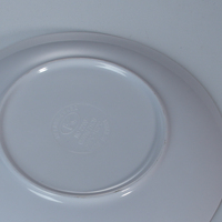 Assiettes en mélamine réutilisables de luxe haut de gamme A5 avec logo personnalisé, design rond classique pour restaurants et fêtes