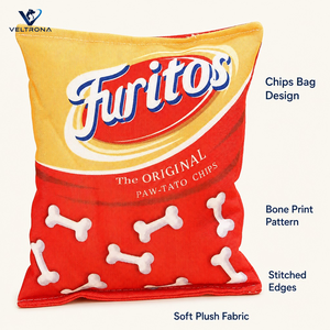 Jouet en peluche <span class=keywords><strong>pour</strong></span> <span class=keywords><strong>chien</strong></span> en forme de sac de chips, jouet amusant <span class=keywords><strong>pour</strong></span> chiot en forme de sac de maïs croustillant <span class=keywords><strong>avec</strong></span> motif d'os, jouet en peluche doux <span class=keywords><strong>pour</strong></span> <span class=keywords><strong>chien</strong></span> <span class=keywords><strong>pour</strong></span> le jeu et le rapport - Product Image 3