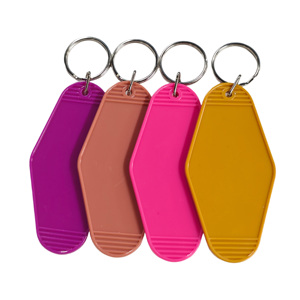 Design Custom logo Motel <b>Key</b> Ring Vintage Plastic Vintage Motel <b>Key</b> <b>Chain</b> Custom Room Motel Hotel Keychain - Product Image 1
