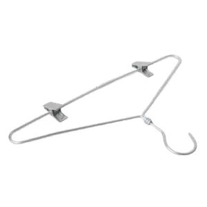 High Quality Hangers Silver Aluminum Metal Coat Hangers Heavy Duty Suit Hangers with clips