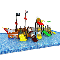 Toboggans de parc aquatique en fibre de verre intérieur et extérieur de taille personnalisable pour enfants, accessoires de centre commercial en plastique PVC
