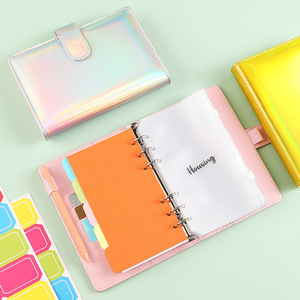 Carnet de notes A5/A6 en cuir PU à feuilles mobiles, couverture de planificateur/agenda, style dessin animé, promotionnel, vente en gros - Product Image 2