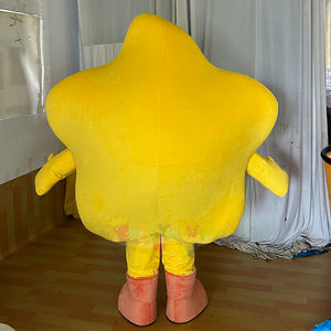 Personalizzato divertente stella gialla Costume Unisex peluche adulto personaggio dei <span class=keywords><strong>cartoni</strong></span> <span class=keywords><strong>animati</strong></span> per Halloween & natale MOQ 1 pz - Product Image 4