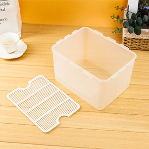 Airtight Food <b>Storage</b> Containers Rectangle Transparent Clip On <b>Lid</b> Large Capacity Household Use - Product Image 3