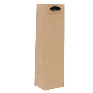 Single Bottle Wine Carrier <b>Bags</b> Eco-Friendly High-Strength Recyclable Kraft <b>Paper</b> for Supermarkets Wine Shops Custom Size - Product Image 3