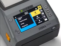 Zebra ZD621 Printer, Printer Label kode batang Transfer termal Desktop RFID Premium 4 inci 203DPI/300DPI